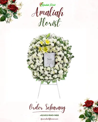 Krans Bunga Duka Cita di Kramatjaya